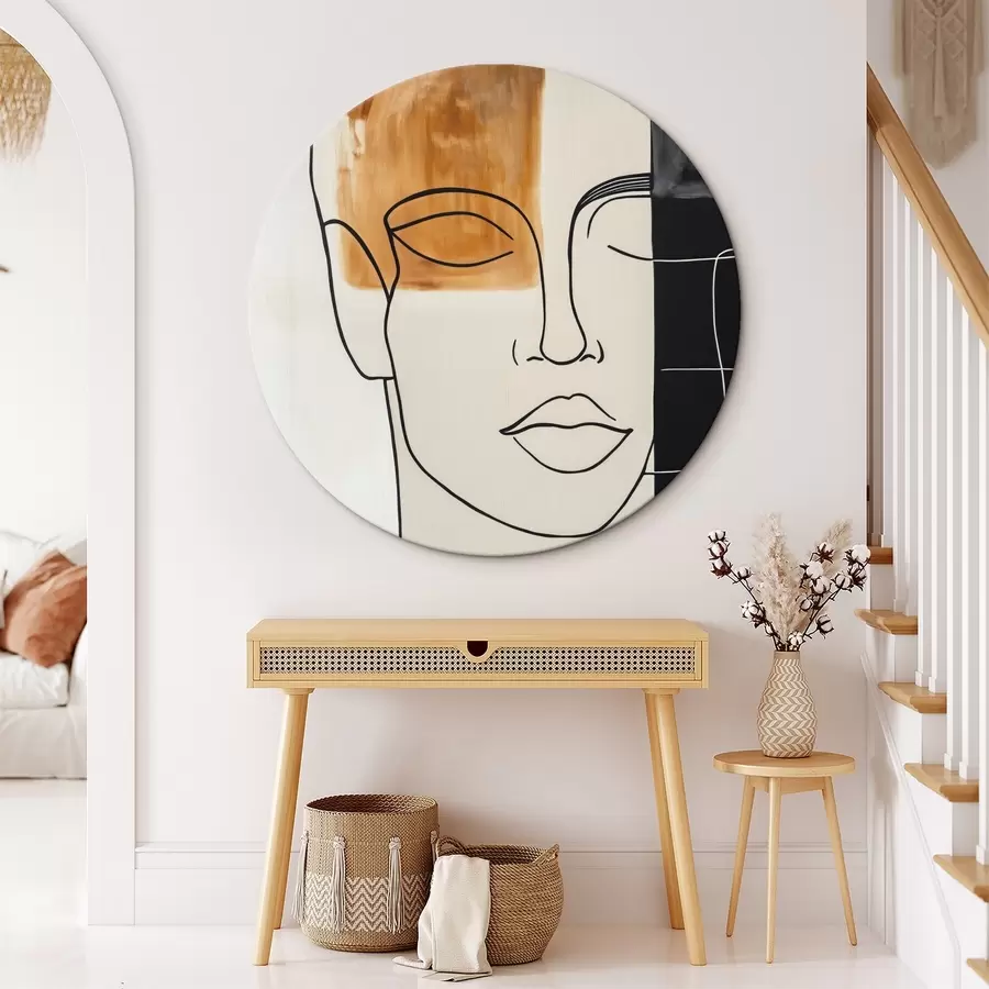 Pilt Minimalistlik abstraktne portree r45986