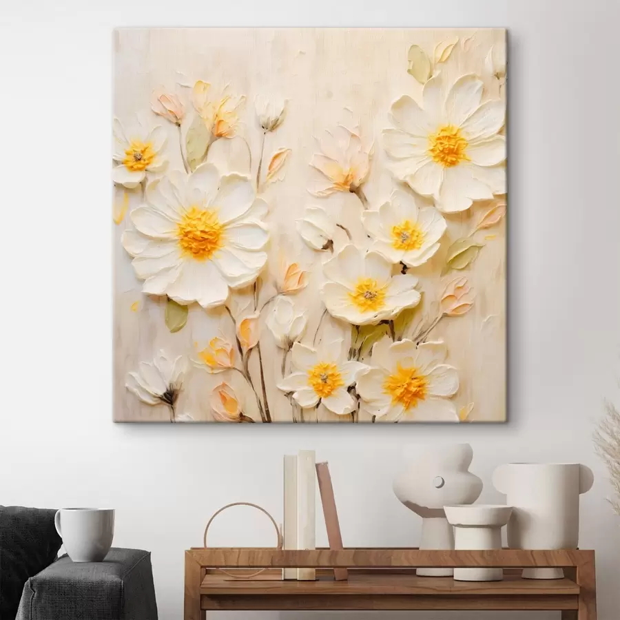 Pilt Pastelltoonides lilled õlimaalistiilis s45742