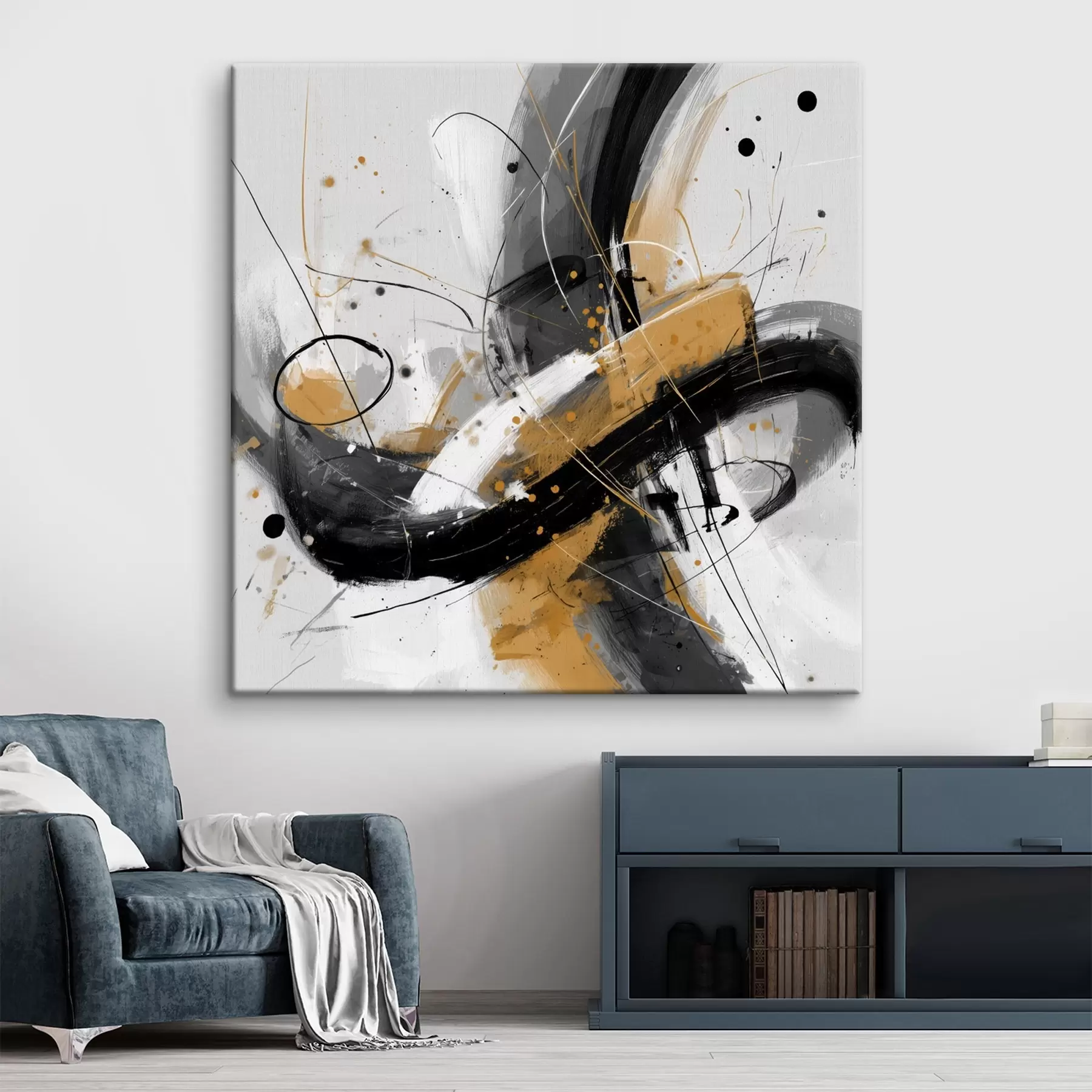 Pilt Graafiline kaja kaasaegses abstraktsioonistiilis s45848