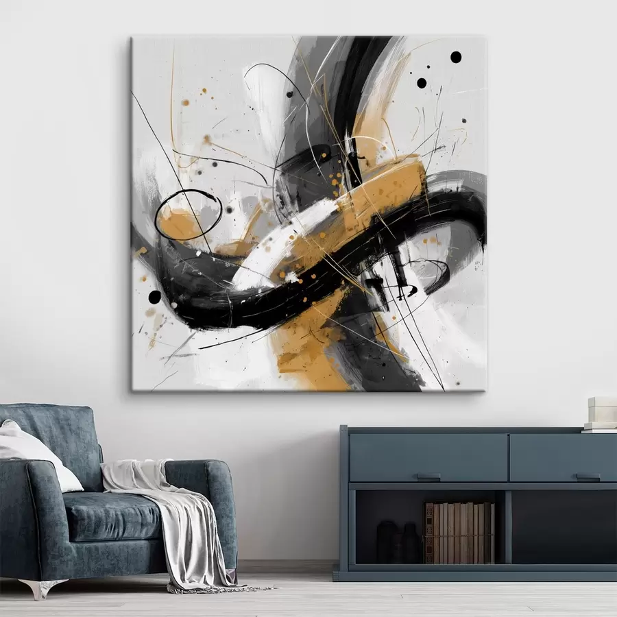 Pilt Graafiline kaja kaasaegses abstraktsioonistiilis s45848