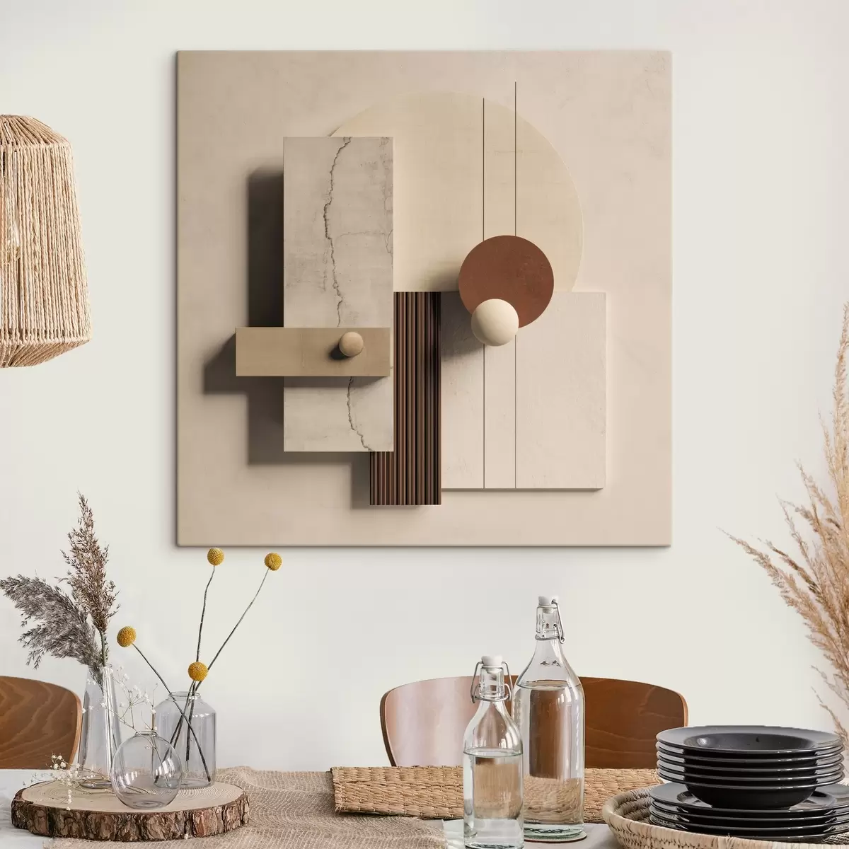 Pilt Geomeetriline tasakaal minimalistlikus stiilis s45855