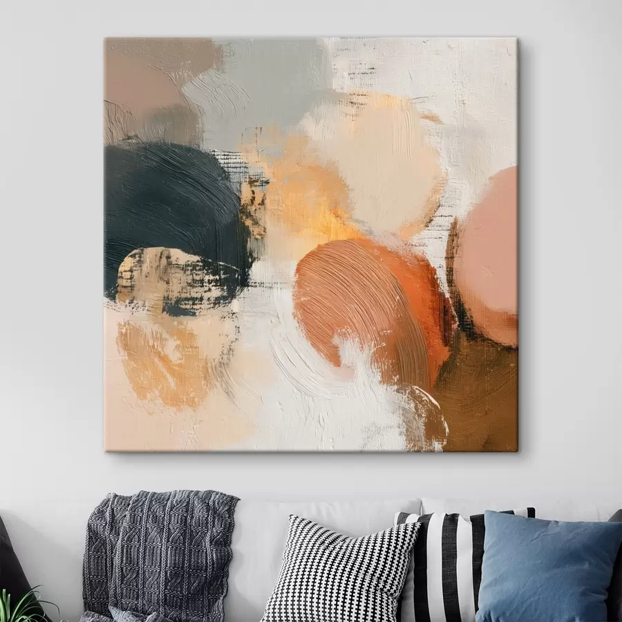 Pilt Tekstuuriga abstraktne kujundus beeži ja halli toonides s45863