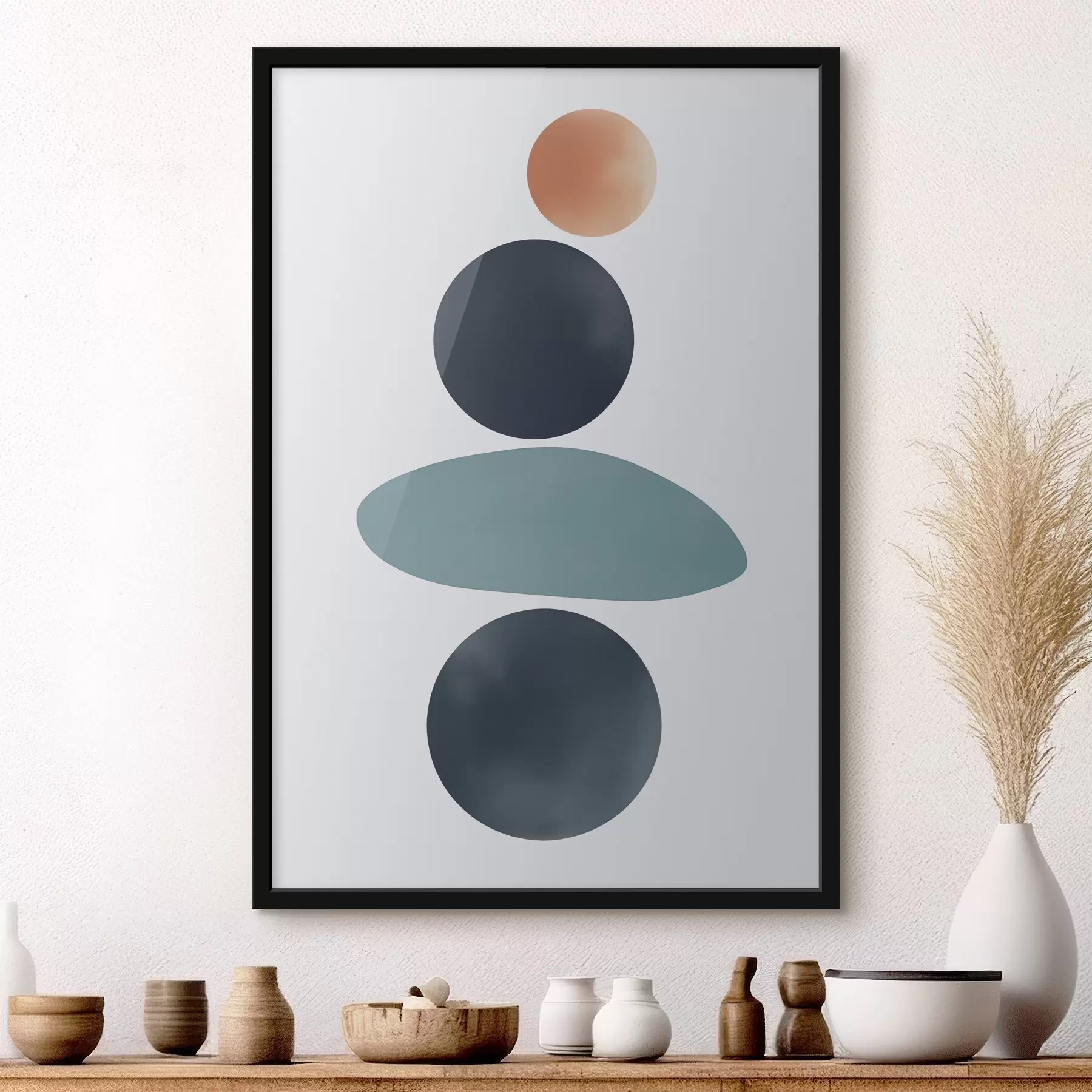 Fototapeedid Abstraktsed ümarad täpid f46061