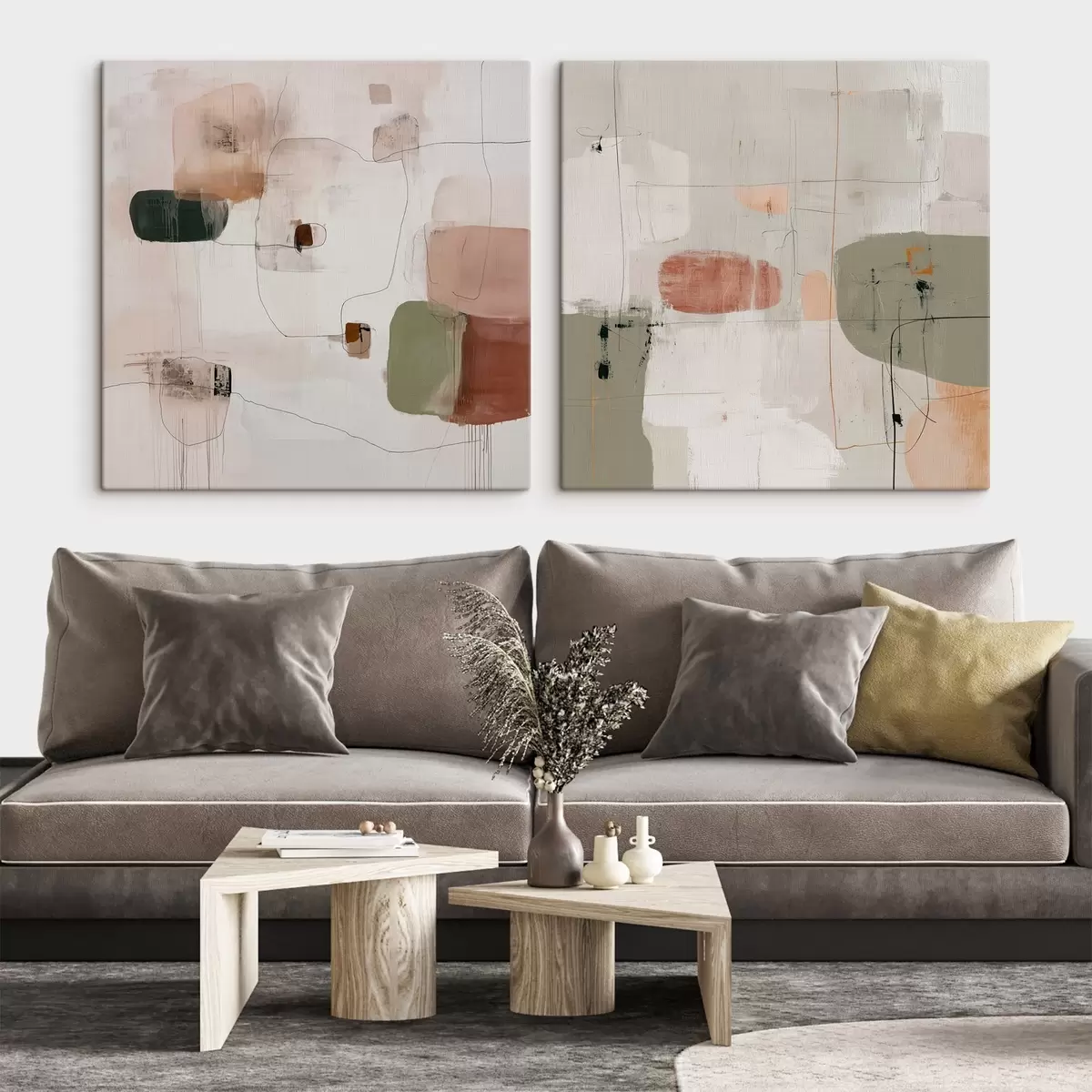 Pilt Pastellkompositsioon neutraalsetes toonides m00745