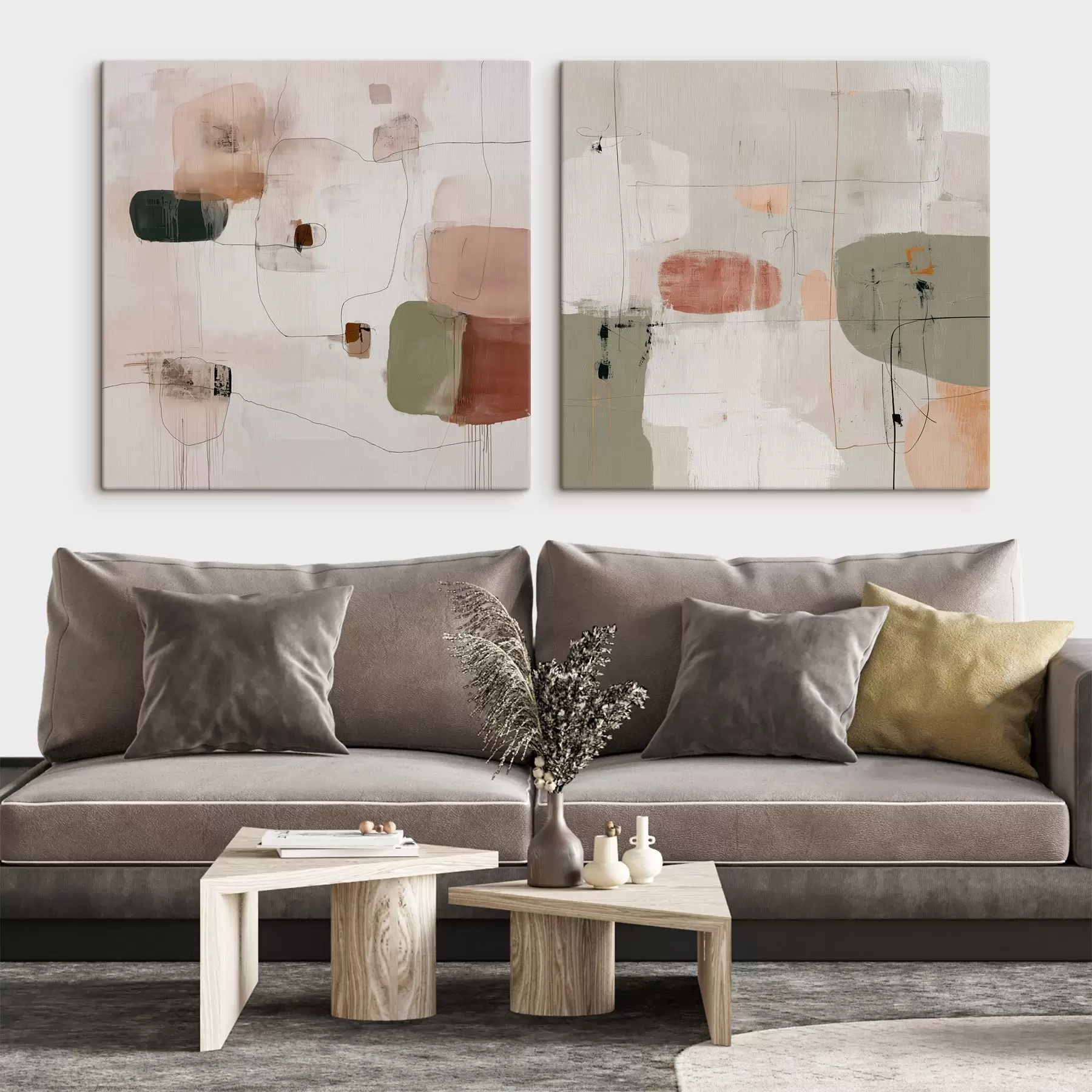 Pilt Pastellkompositsioon neutraalsetes toonides m00745