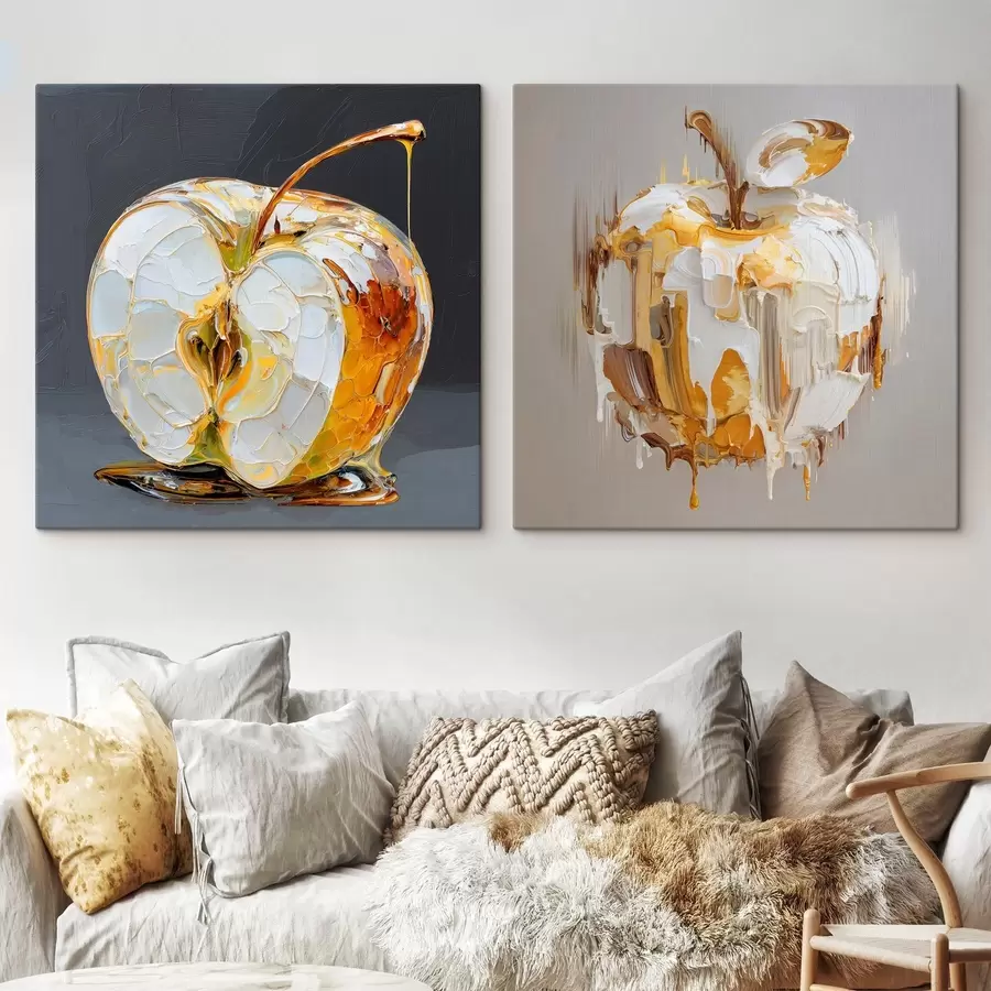 Pilt Abstraktsioon õunaga kaasaegses tõlgenduses m00746