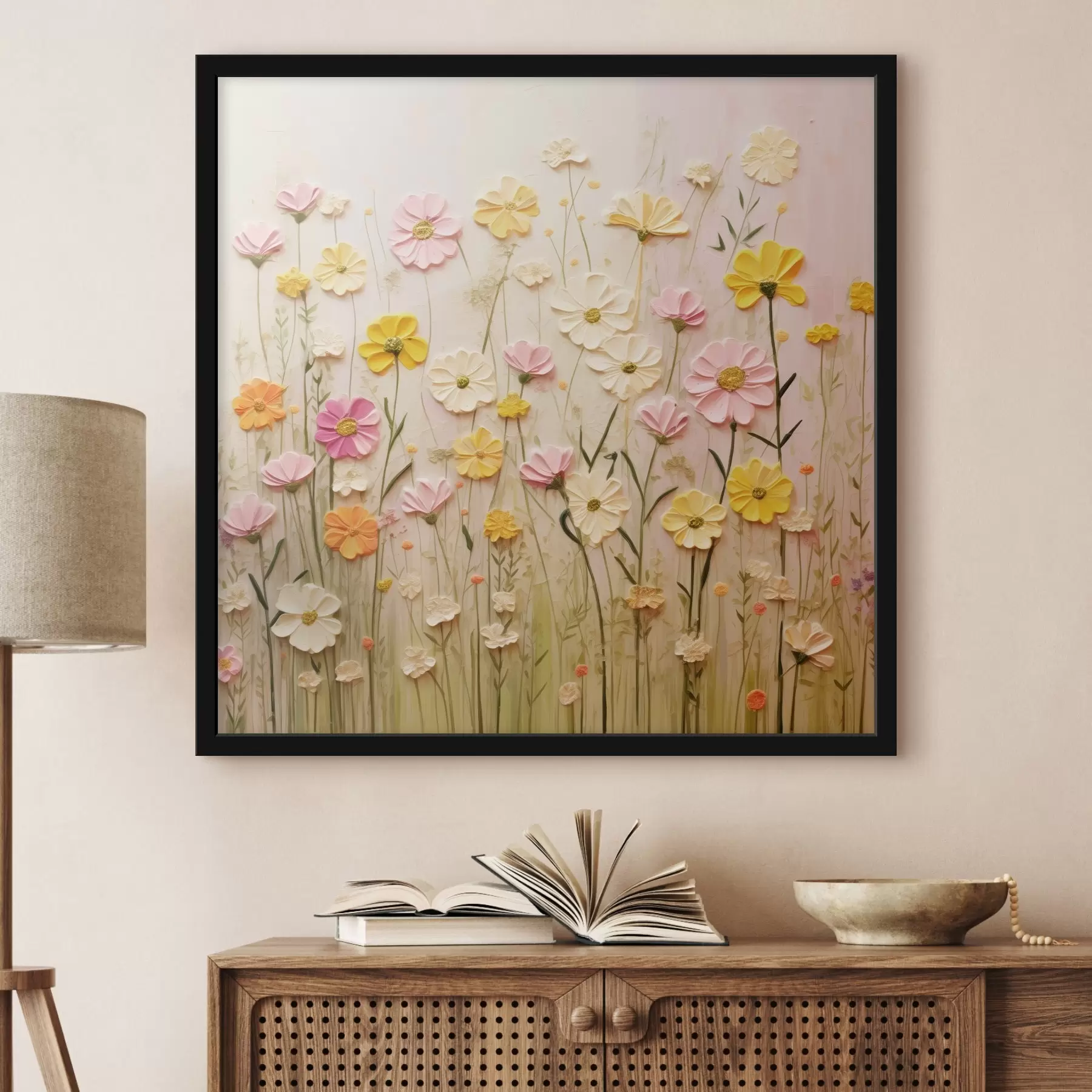 Fototapeedid Lillepõld õlimaalide stiilis f45739