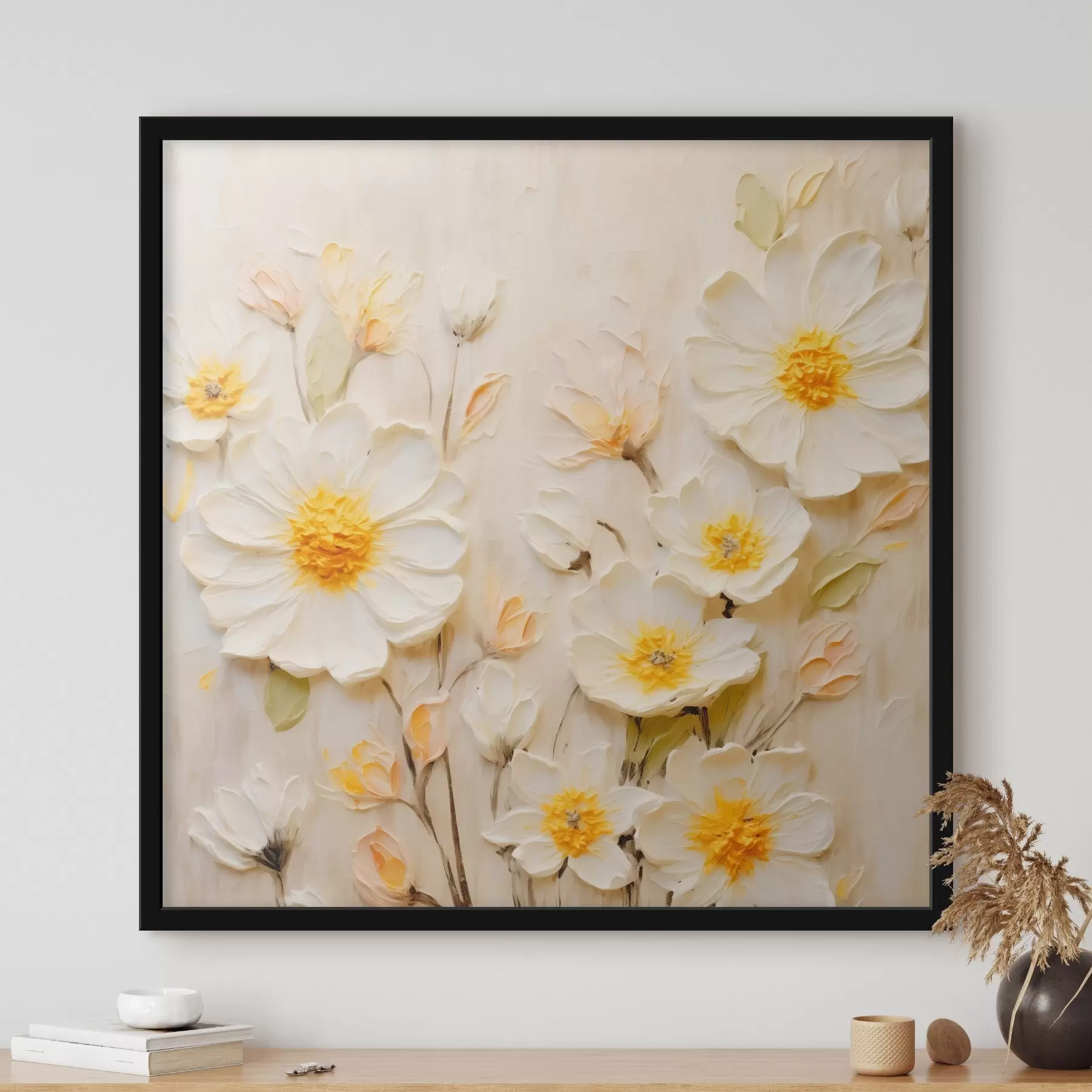 Fototapeedid Pastelltoonides lilled õlimaalistiilis f45742