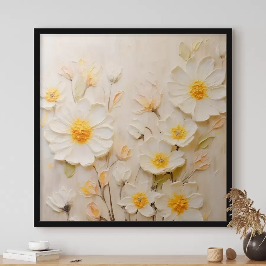 Fototapeedid Pastelltoonides lilled õlimaalistiilis f45742