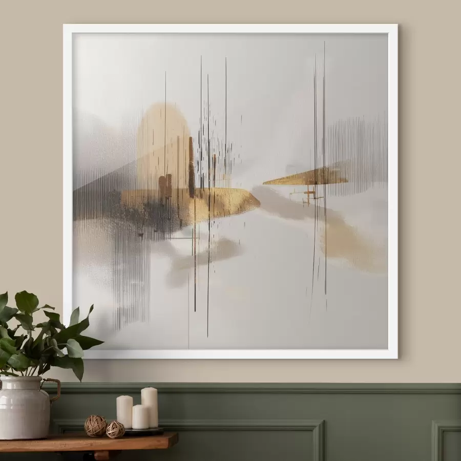 Fototapeedid Rahulik rand minimalistlikus graafilises stiilis f45849