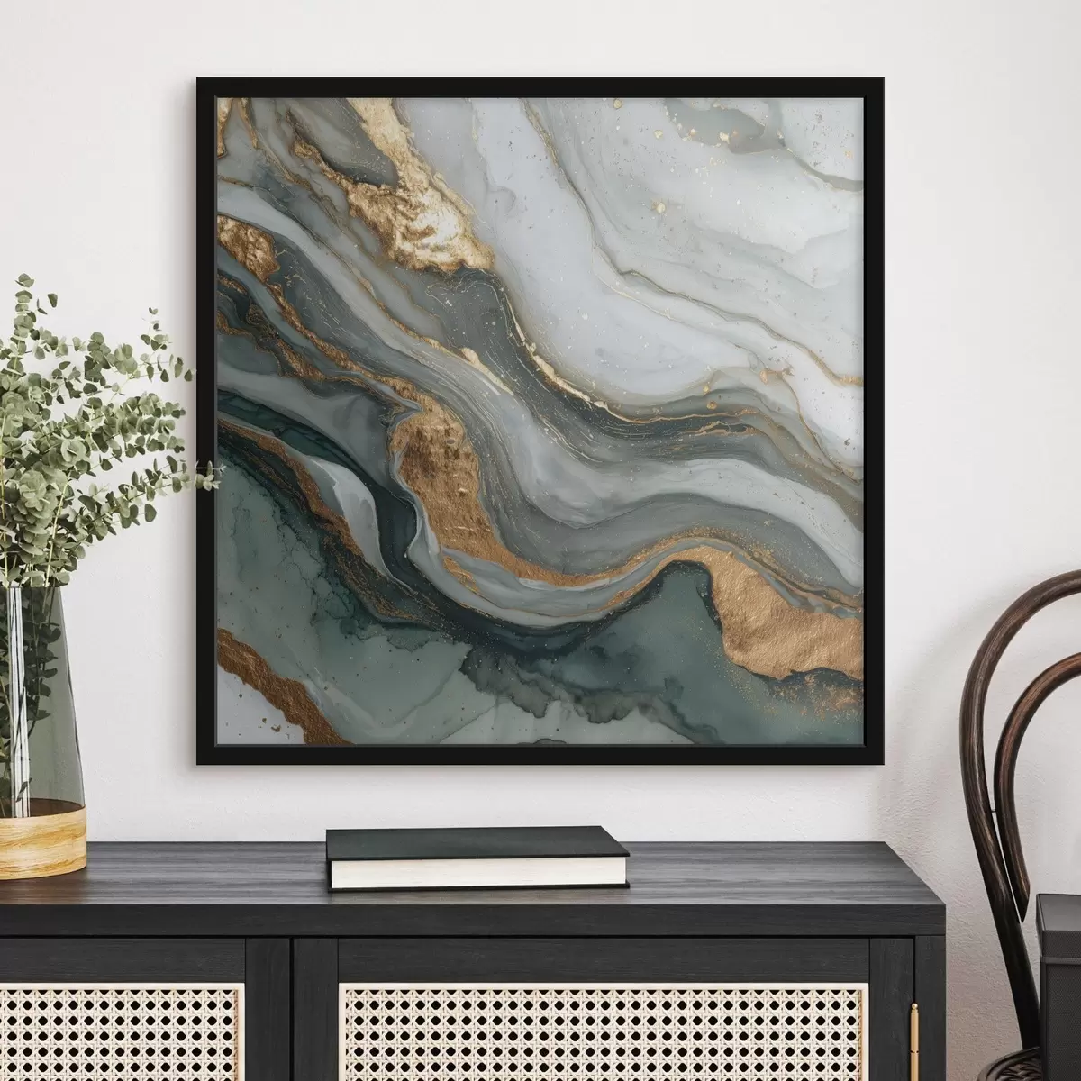 Plakat Abstraktsioon marmorist tekstuuriga stiilis f45857