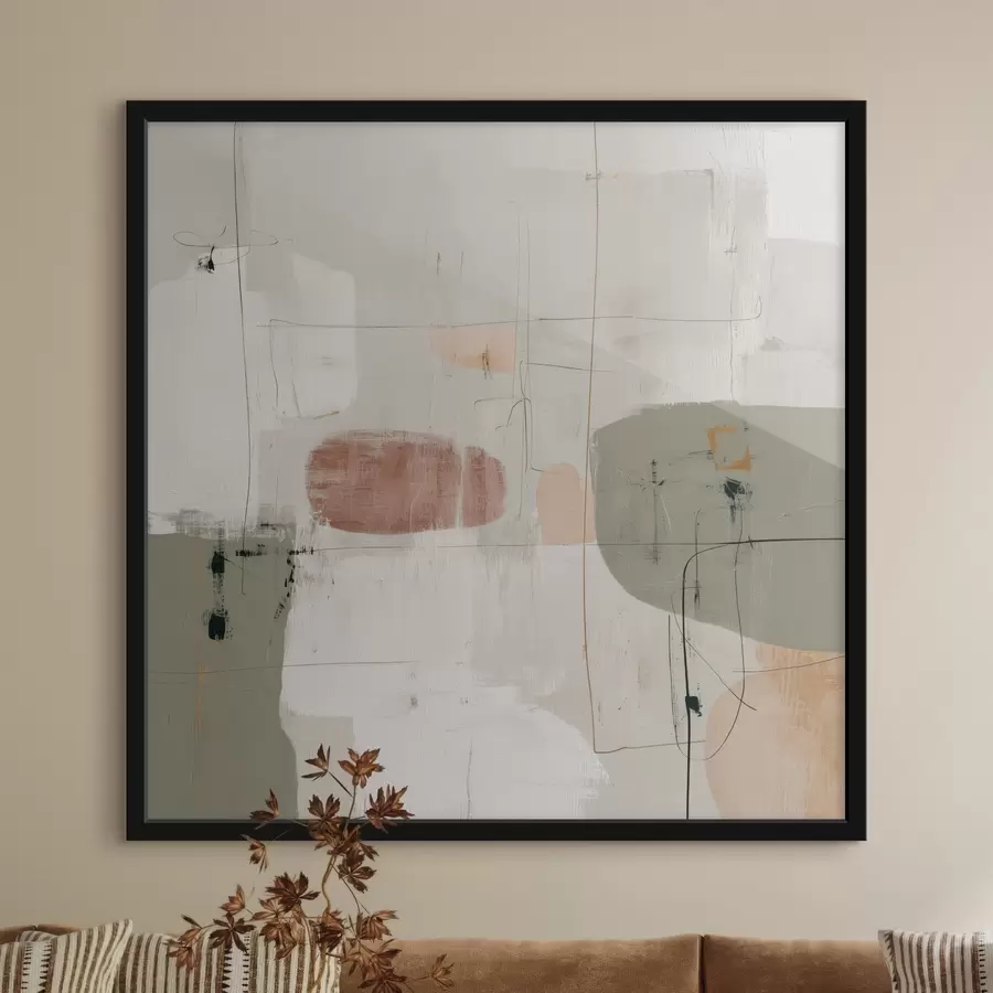 Fototapeedid Abstraktne kompositsioon pastelltoonides f45859