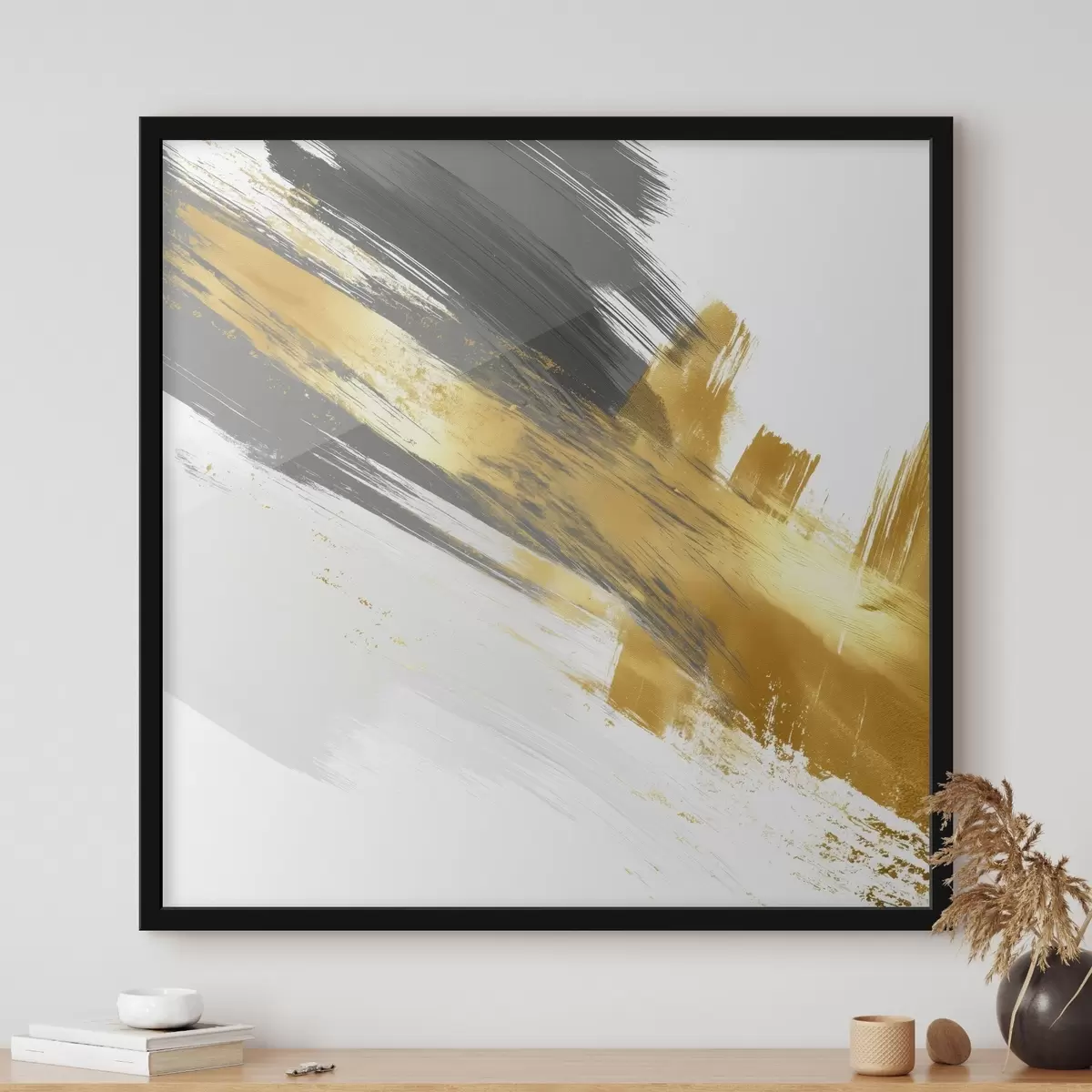 Plakat Kaasaegne kunst kiirete pintslitõmmetega f45865