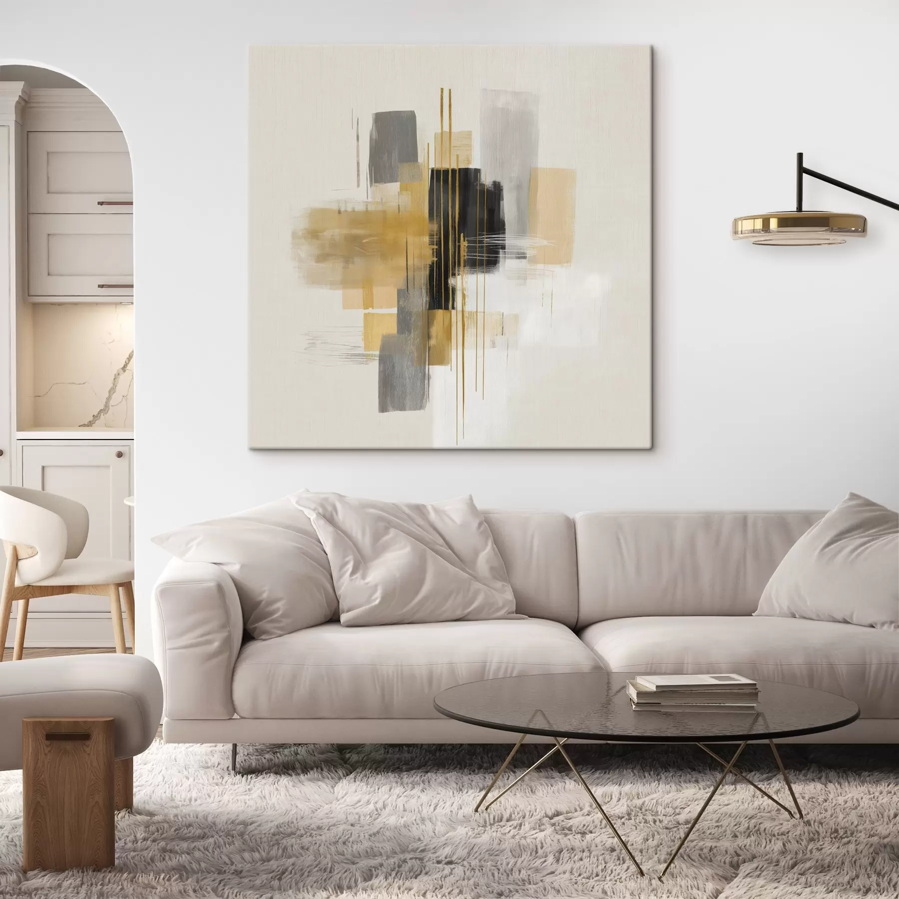 Pilt Graafilise abstraktsiooni stiilis ruumi vertikaalid s45850