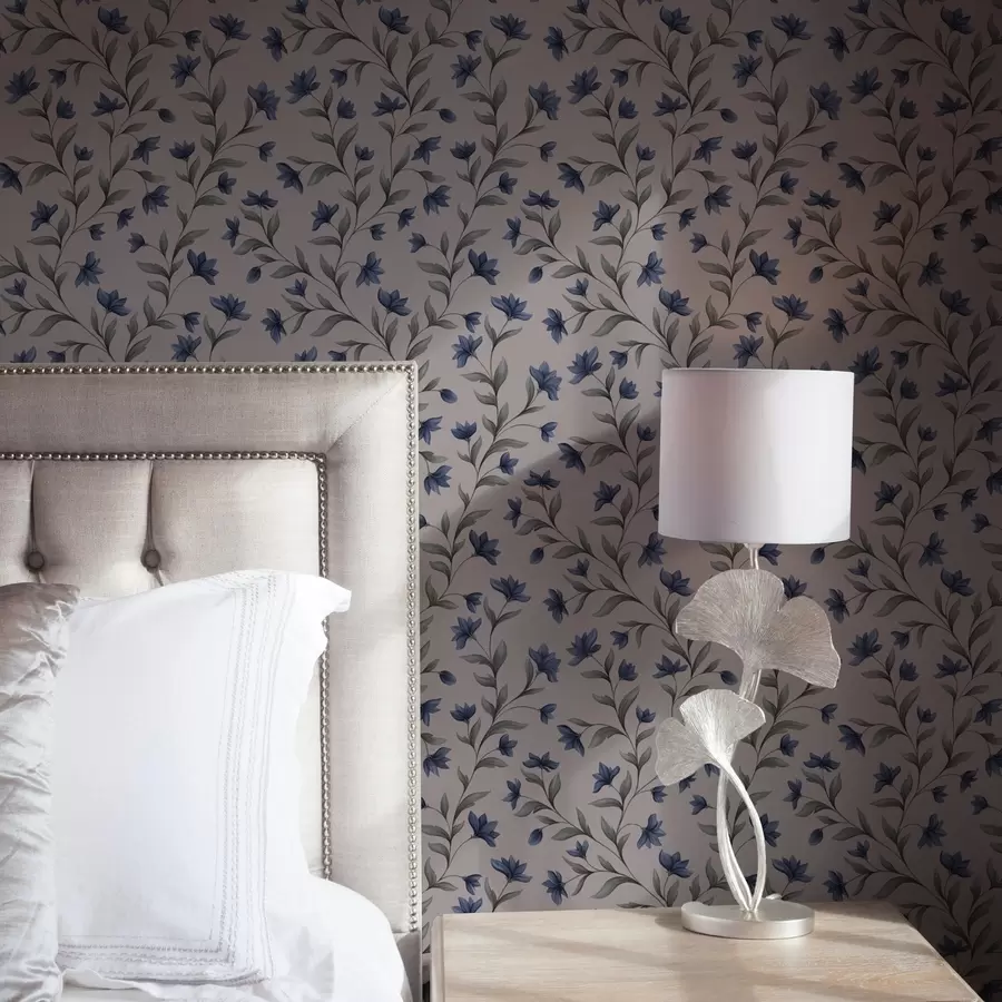 Fototapeedid Sinililled puudritoosade roosa taustal a00622v2