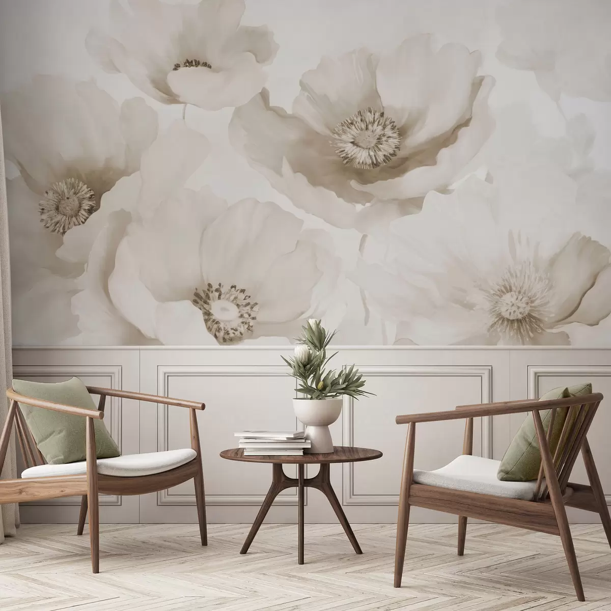 Fototapeedid Poppies  beežitoonid w04656v1