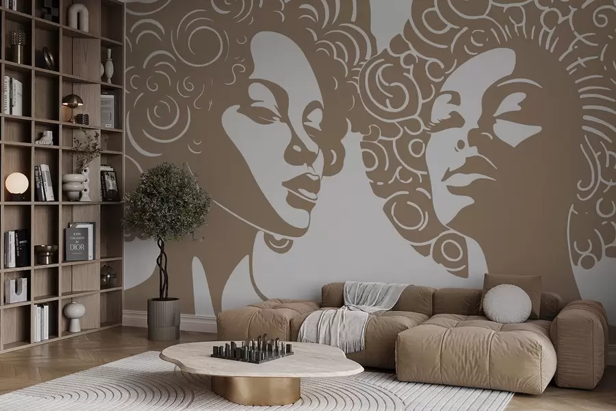 Fototapeedid Kaks tüdrukut w04688