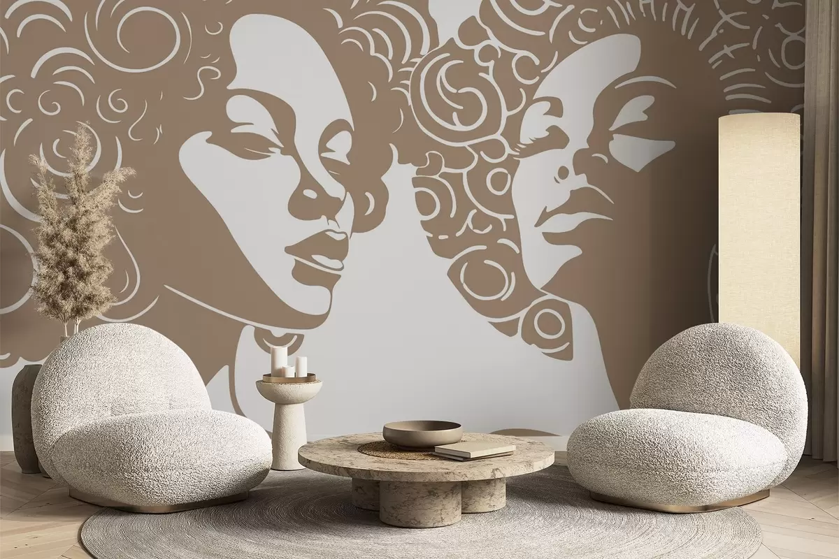 Fototapeedid Kaks tüdrukut w04688