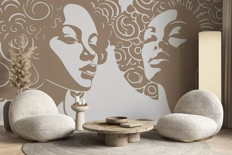 Fototapeedid Kaks tüdrukut w04688