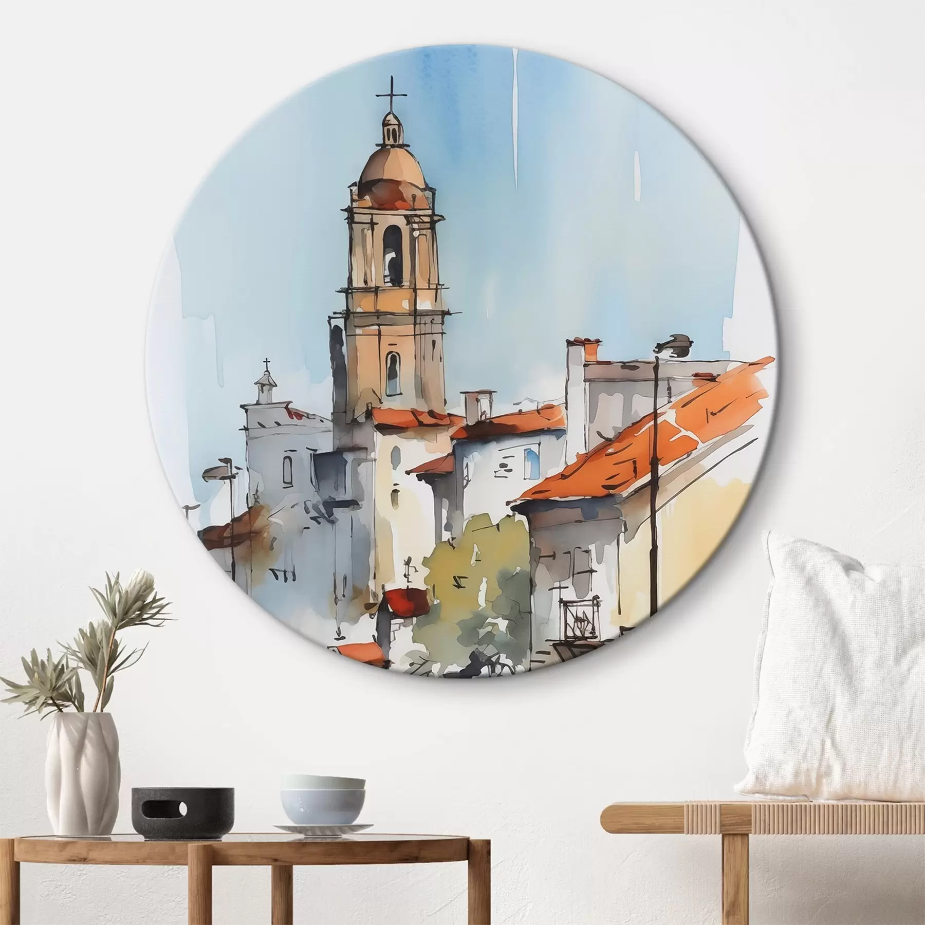 Pilt Linnamaastiku imitatsioon akvarell r46120