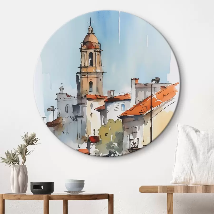 Pilt Linnamaastiku imitatsioon akvarell r46120