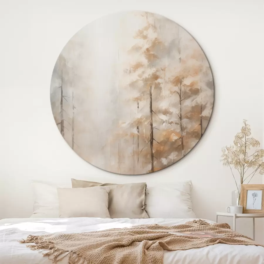 Pilt Puud metsas maalimise imitatsioon r46123