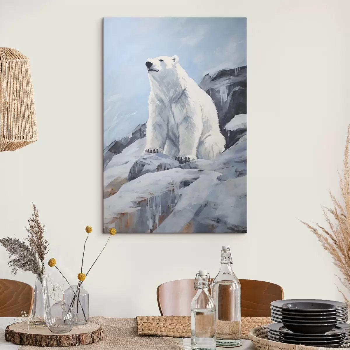 Pilt Karu istub jääpangal s46199