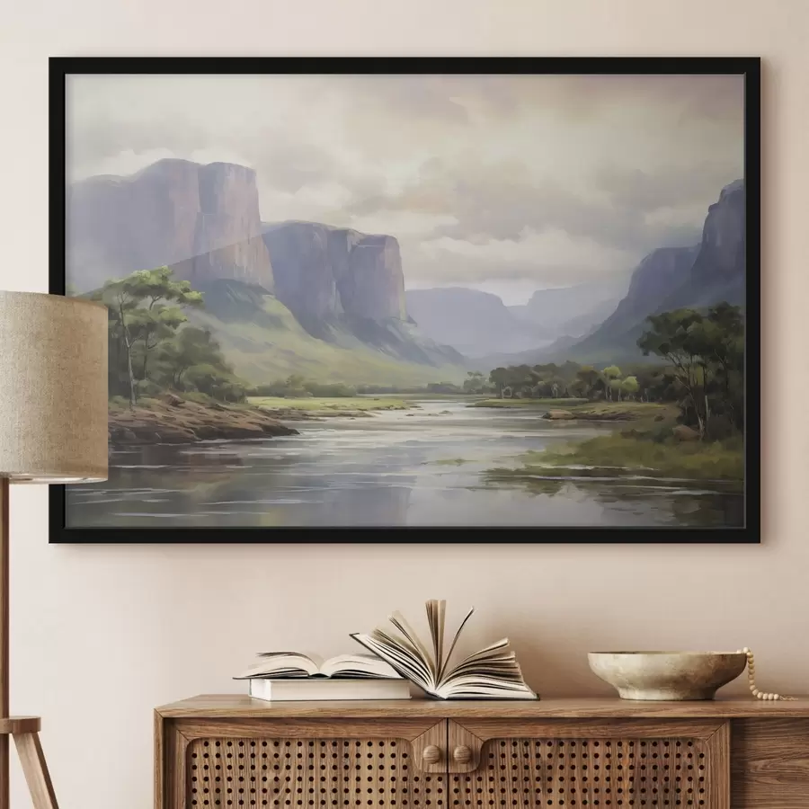 Fototapeedid Park mäevaatega f46194