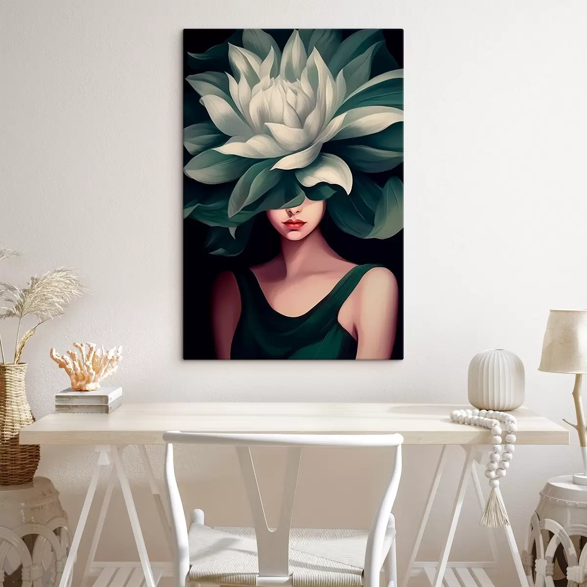 Pilt Tüdruk lillega s46207