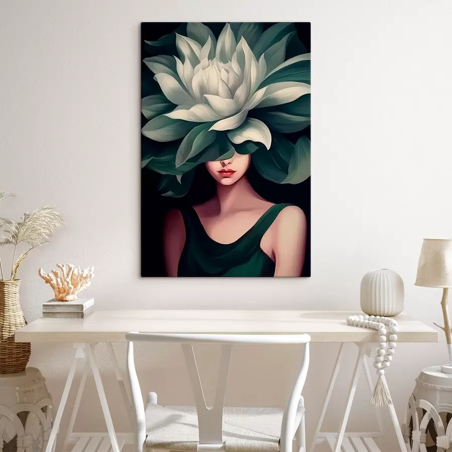 Pilt Tüdruk lillega s46207