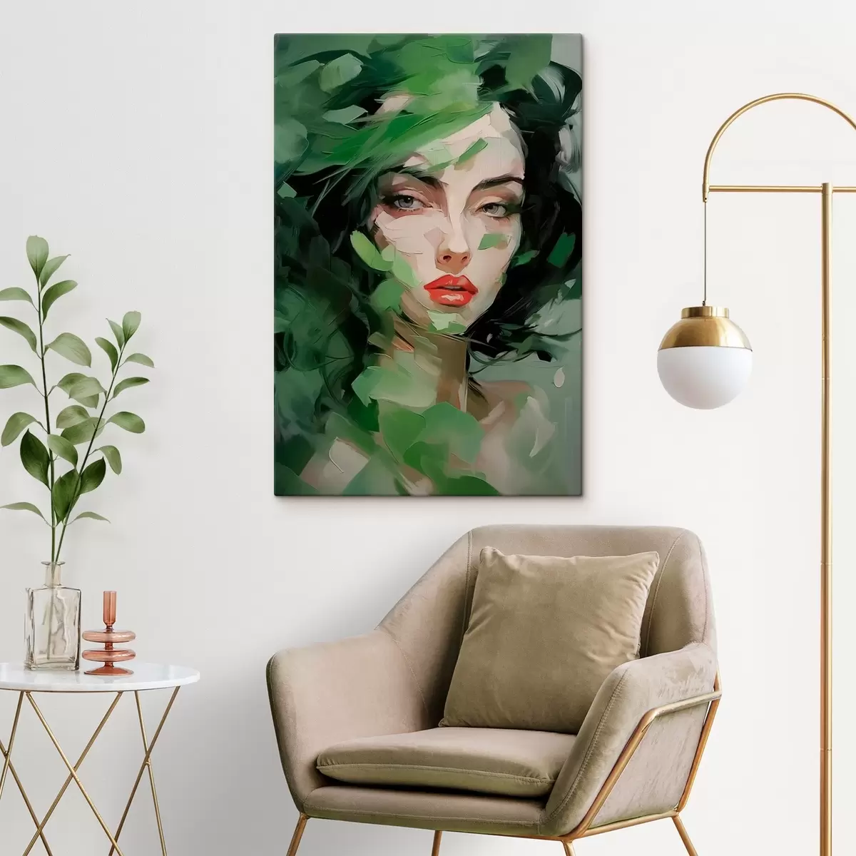 Pilt Abstraktne naiste portree s46224