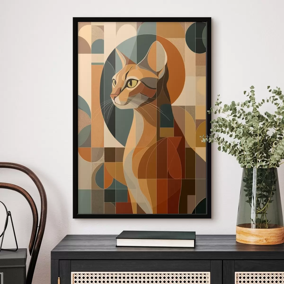 Plakat Abstraktne kass f46209