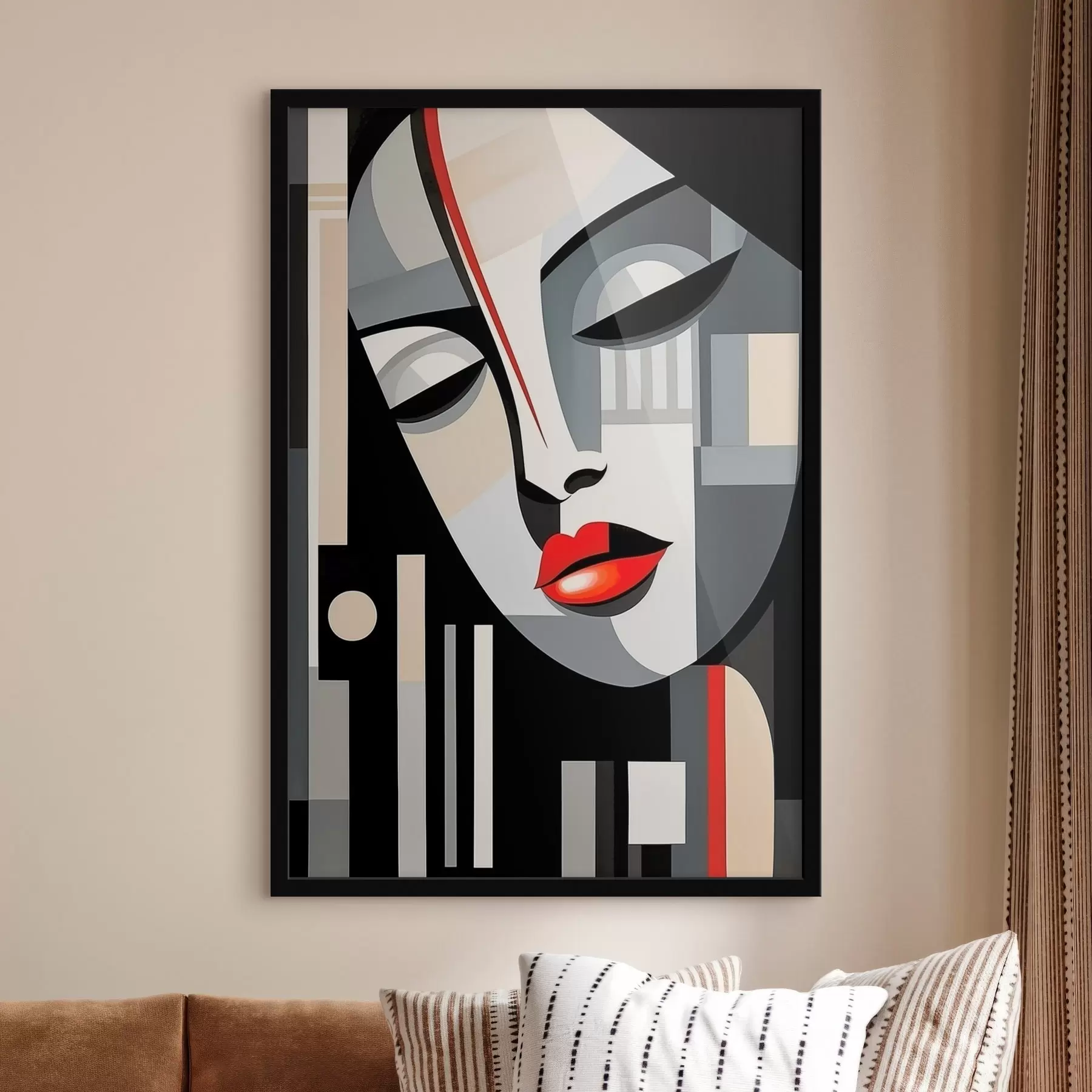 Fototapeedid Abstraktne nägu f46213