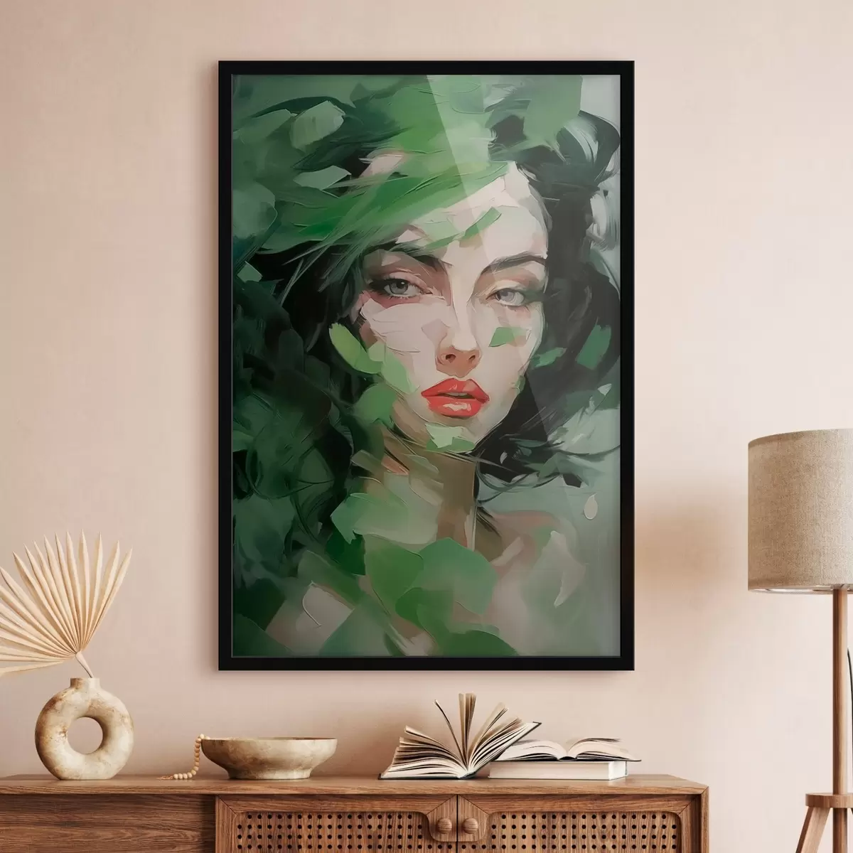 Plakat Abstraktne naiste portree f46224