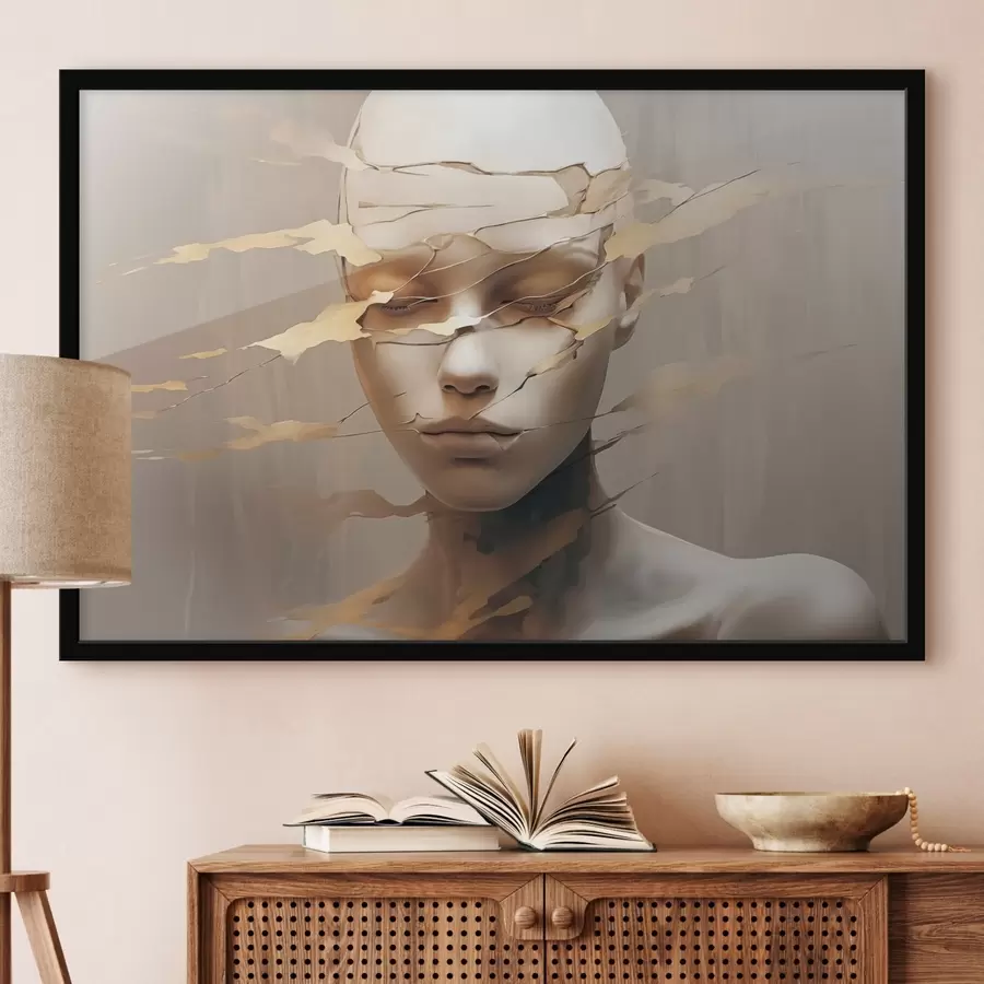 Fototapeedid Murtud nägu f46225