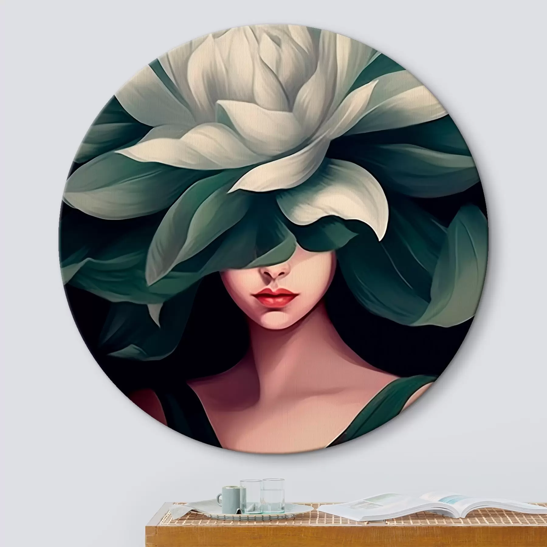 Pilt Tüdruk lillega r46207