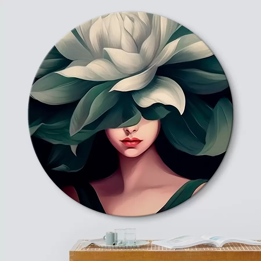 Pilt Tüdruk lillega r46207