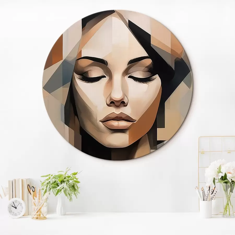 Pilt Geomeetriline naisportree r46220