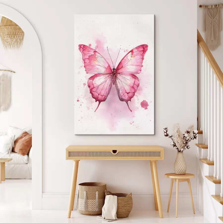 Pilt Õrn liblikas akvarelltaustal s46077