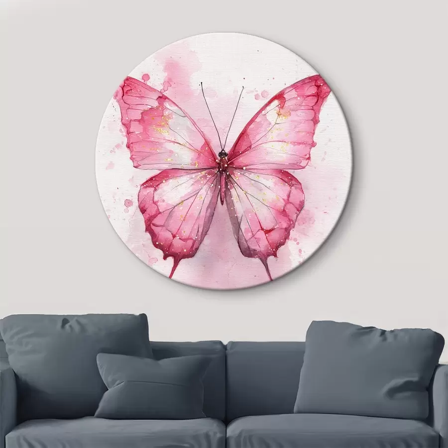 Pilt Õrn liblikas akvarelltaustal r46077