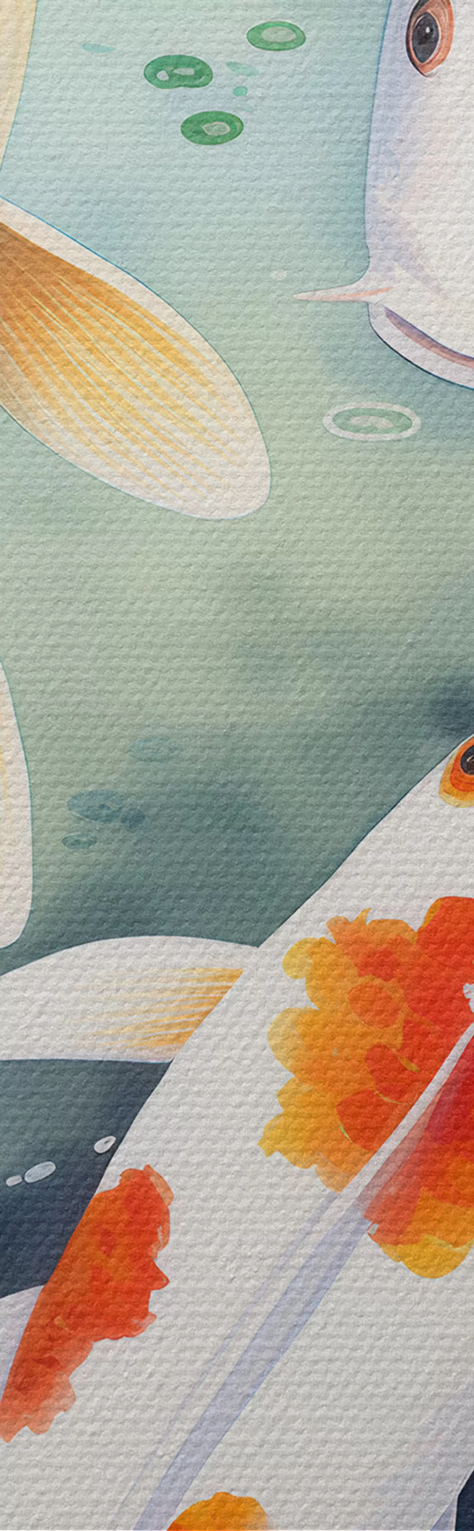 Pilt Ilusad lootoseõied ja kalad m00868