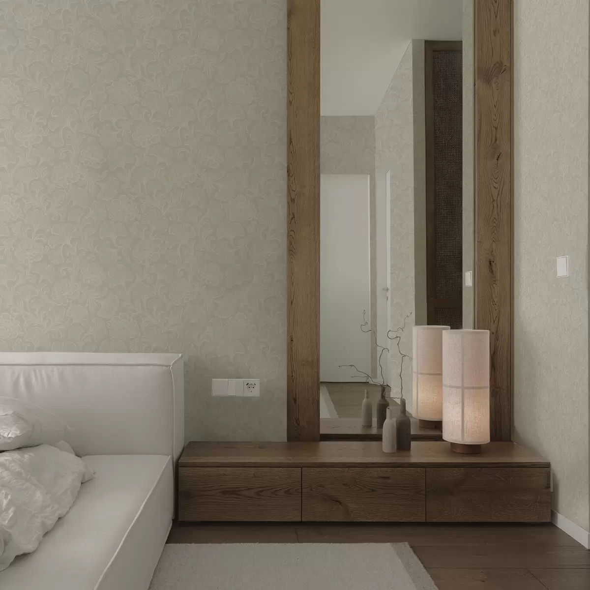 Tapeet Valgusmustri ginkgo ja peonid a00700