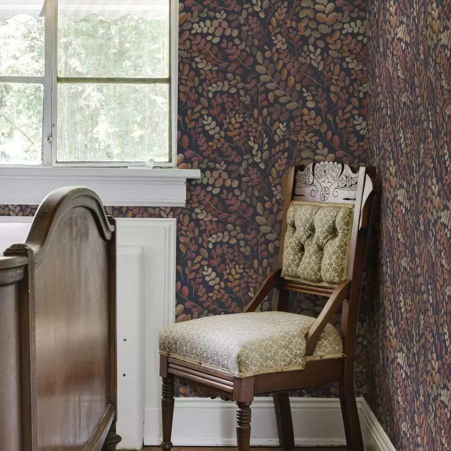 Fototapeedid Sügislehed soojades oranž-roosa toonides a00799v2