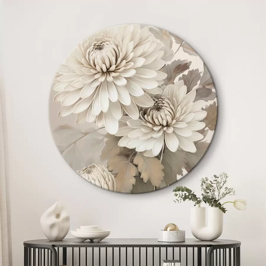 Pilt Abstraktsed krüsanteemid r46261