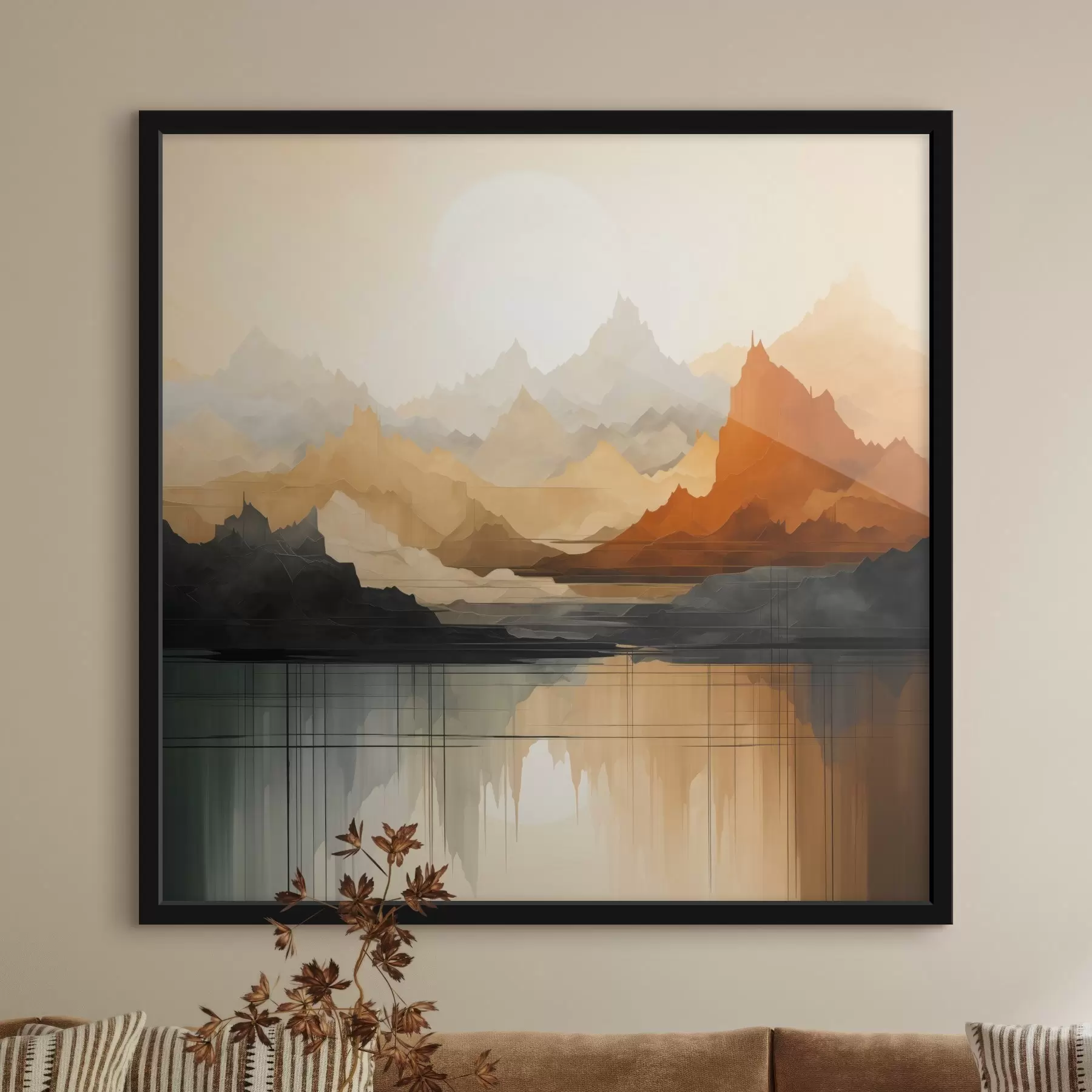 Fototapeedid Abstraktne mägimaastik f46140