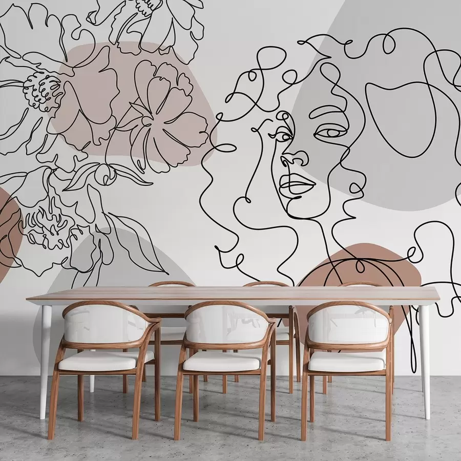 Fototapeedid Tüdruk järjekorras w04724