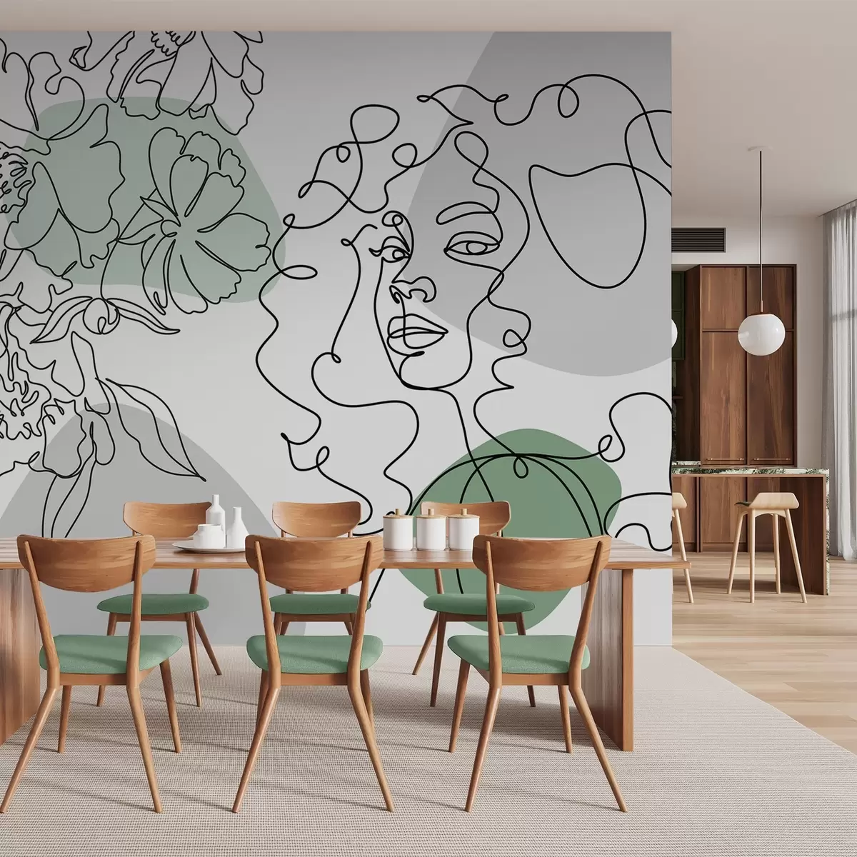 Fototapeedid Tüdruk järjekorras w04724v1