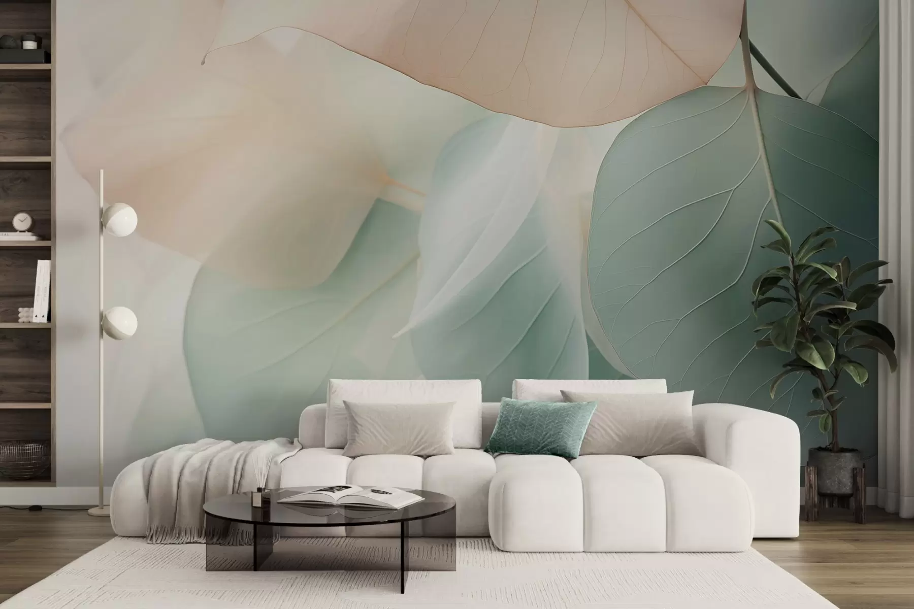 Fototapeedid Abstraktsed lehed w04726