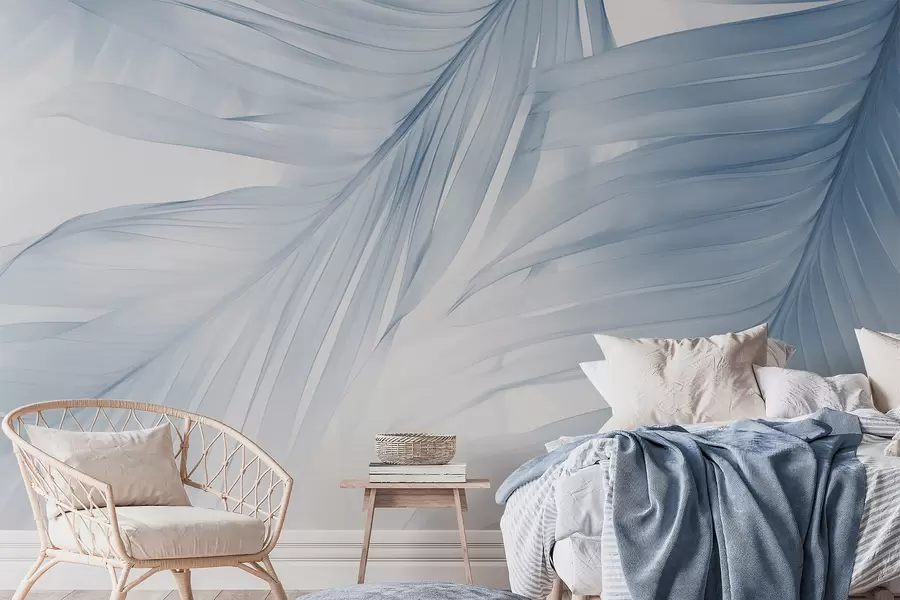 Fototapeedid Sõnajalalehed sinistes toonides w04727v1