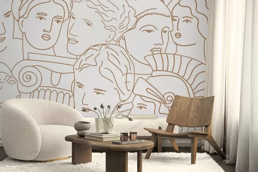 Fototapeedid Iidsed näod w04728v1